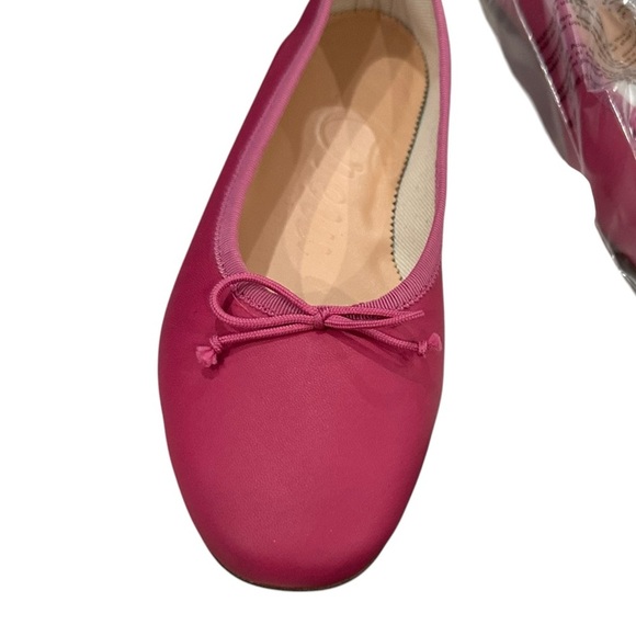 J.Crew Zoe ballet flats in leather hot pink - Picture 1 of 7